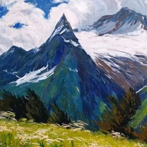 Un paisaje de montaña