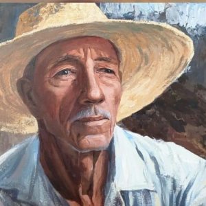 Retrato al óleo o acrílico